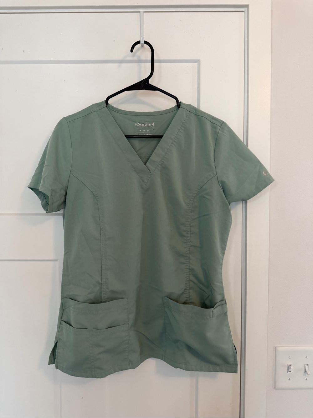 Grey's Anatomy Sage Green V-Neck Scrub Top